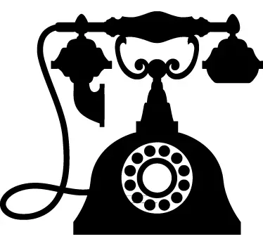 Sticker téléphone vintage - TenStickers