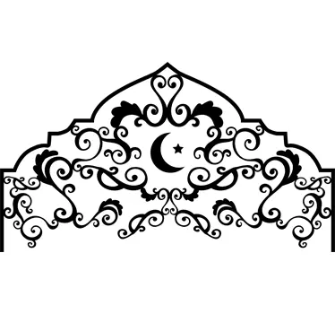 Sticker tête de lit orientale - TenStickers