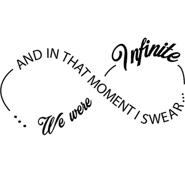 Sticker texte et signe infini - TenStickers
