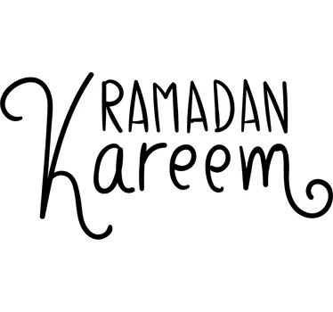 Sticker texte Ramadan kareem - TenStickers