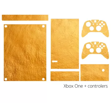 Sticker xbox effet doré - TenStickers