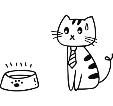Sticker Animal Gasoline Chat - TenStickers
