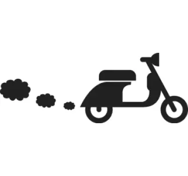Sticker Vespa nuages - TenStickers