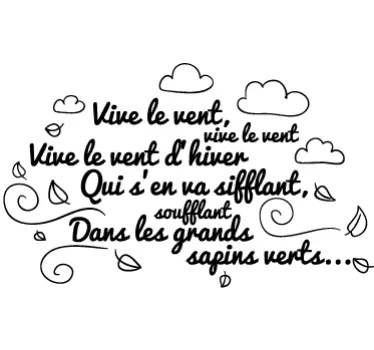 Sticker vive le vent - TenStickers