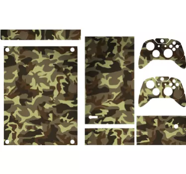 Sticker xbox camouflage vert - TenStickers