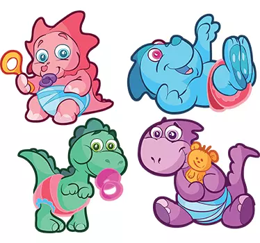 Stickers dinosaures enfants - TenStickers