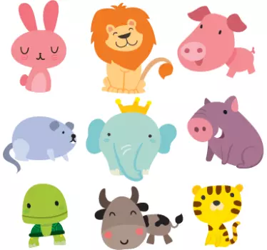 Stickers enfants animaux - TenStickers