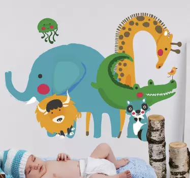Sticker Maison Porte Animale de la Jungle - TenStickers