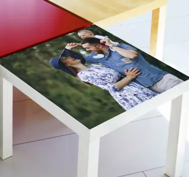 Sticker meuble Ikea personnalisé table LACK - TenStickers