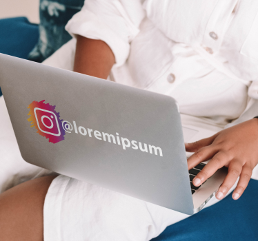Sticker vitrine logo Instagram - TenStickers