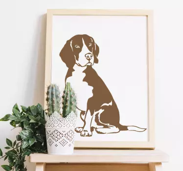 Sticker chien Beagle - TenStickers