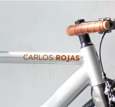 Autocollant vélo nom personnalisable - TenStickers