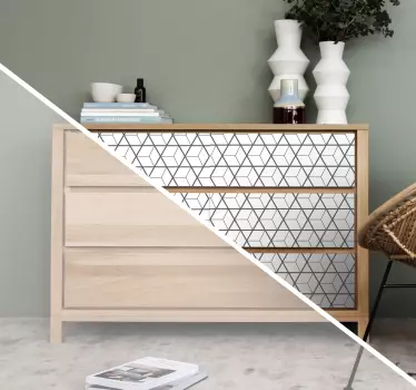 Sticker meuble motif scandinave - TenStickers