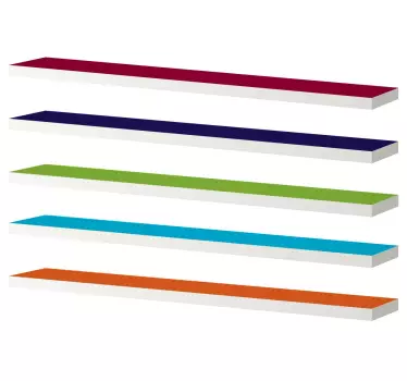 Sticker meuble Ikea étagère LACK couleurs - TenStickers