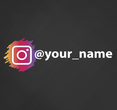 Sticker vitrine logo Instagram - TenStickers