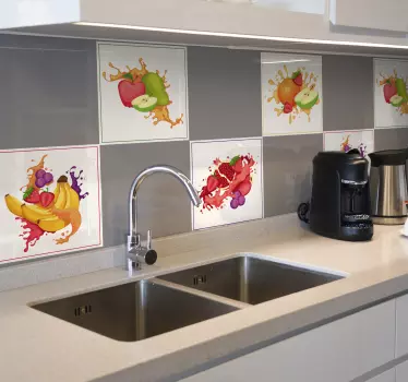 Sticker Maison Collages de Fruits - TenStickers