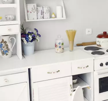 Papier autocollant meuble couleur blanche - TenStickers