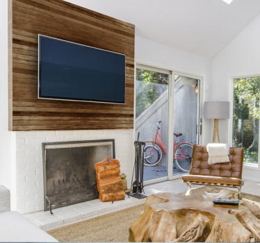 Papier autocollant meuble effet listons de bois - TenStickers