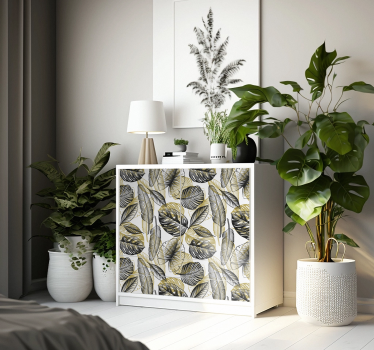 Papier autocollant meuble plantes tropicales élégantes - TenStickers