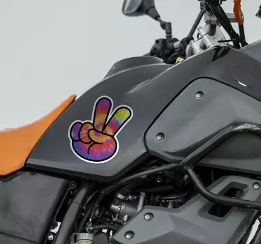 Sticker moto signe de la paix - TenStickers