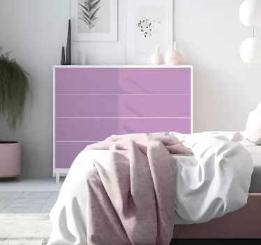 Adhésif pour meuble rose matte - TenStickers