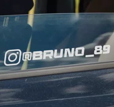 Autocollant voiture instagram racing - TenStickers
