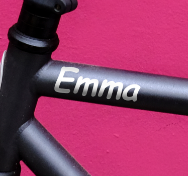 Sticker vélo avec prénom style manuscrit - TenStickers