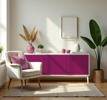 Sticker couleur uni magenta mat - TenStickers