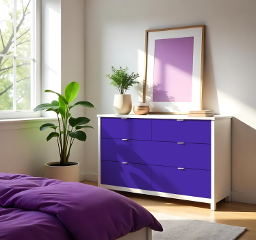 Sticker couleur uni violet mat - TenStickers