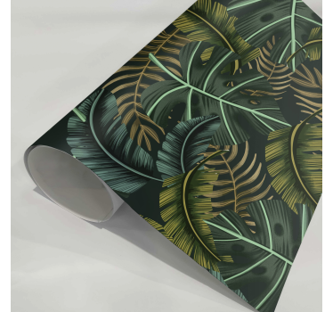 Papier autocollant meuble feuille tropical - TenStickers