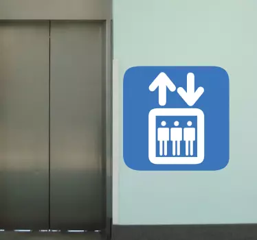 Sticker parking signalisation ascenseur - TenStickers