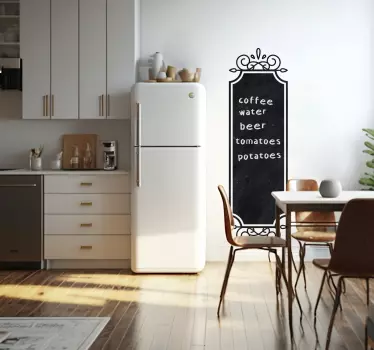 Ardoise autocollante noire style vintage - TenStickers