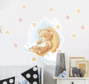 Autocollant animal sauvage ours en peluche - TenStickers