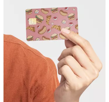 Sticker carte bancaire fast food - TenStickers