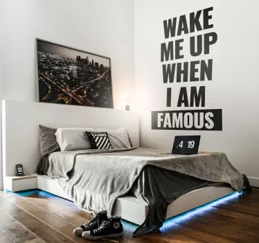 Autocollant mural citation style pochoir - TenStickers