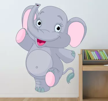 Autocollant enfant éléphanteau - TenStickers