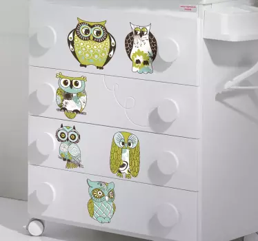 Autocollant enfant hiboux et chouettes - TenStickers