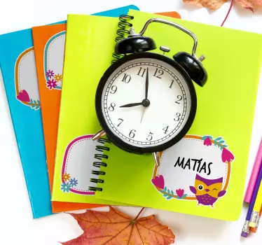Sticker Enfant étiquettes pour livres scolaires - TenStickers