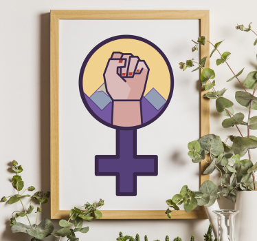 Autocollant lutte féministe - TenStickers