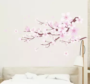 Autocollant mural fleurs de cerisier - TenStickers