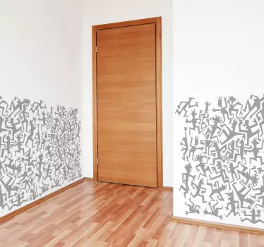Autocollant mural frise bonhommes - TenStickers