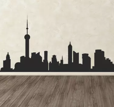 Autocollant mural ville du monde - TenStickers