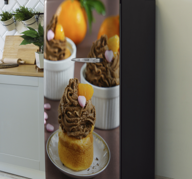 Sticker frigo extravagance de cupcakes - TenStickers