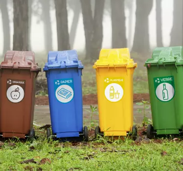 Stickers Signalisation Icônes Recyclage - TenStickers