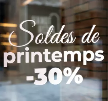 Sticker soldes soldes de printemps - TenStickers