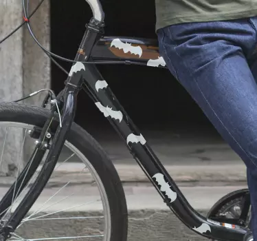 Autocollant vélo animaux chauve-souris - TenStickers