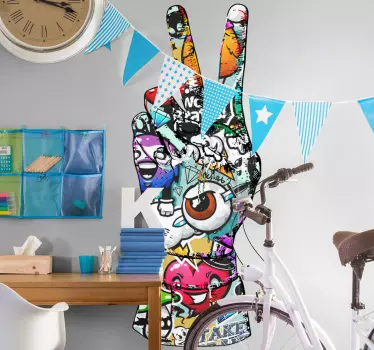Autocollant Urbain Graffiti à la main coloré - TenStickers