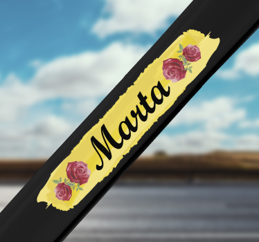 Autocollant vélo avec de belles roses - TenStickers