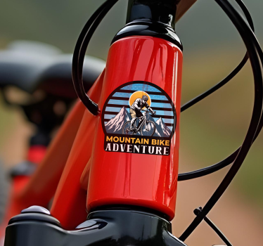 Autocollant vélo aventure à vélo - TenStickers