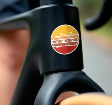 Autocollant vélo bicyclette de route vintage - TenStickers